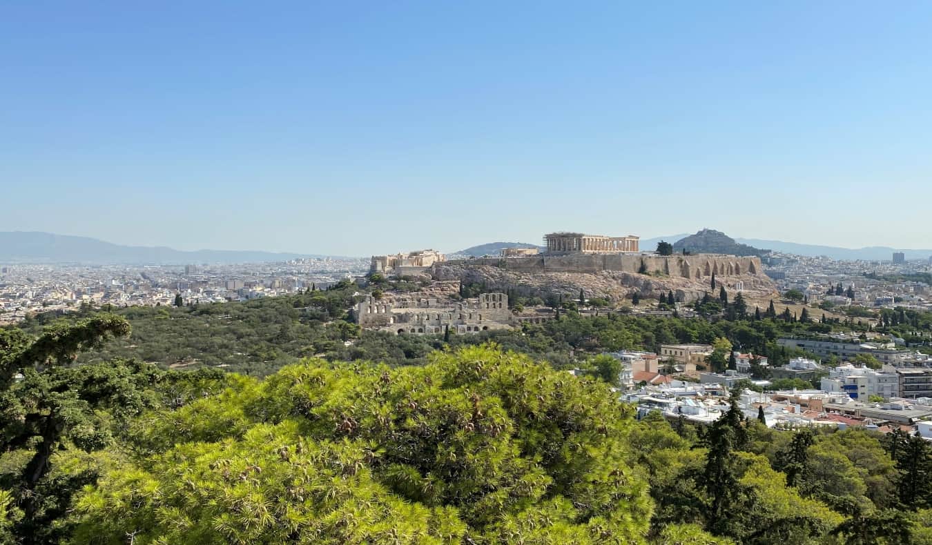 Vista panorâmica de Atenas, Grécia