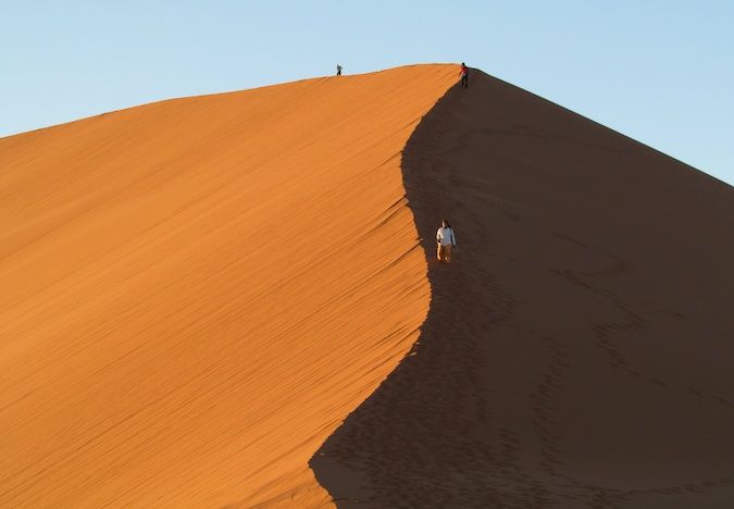 Famous Dune 45 na Namíbia, África do Sul