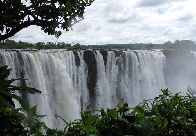 Cachoeira de Victoria do Zimbábue no sul da África