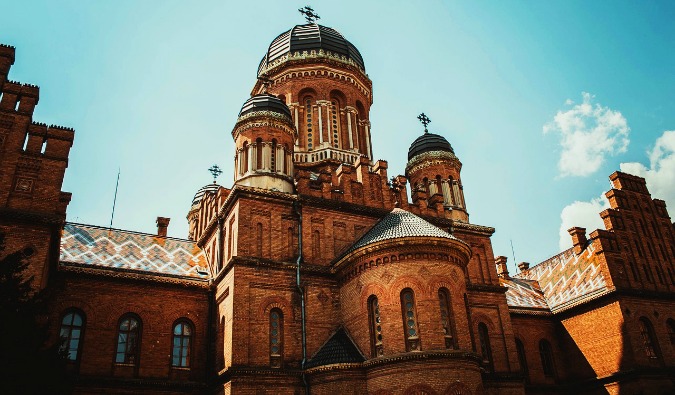 Um belo exemplo da arquitetura histórica da Ucrânia em Kiev