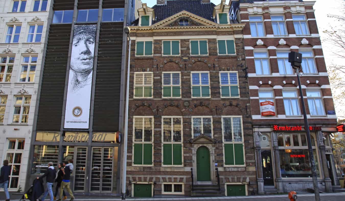 Exterior do Rembrandt House-Museum em Amsterdã