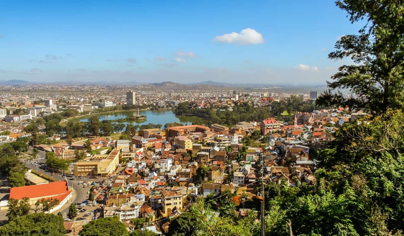 Vista de Antananariva, a capital de Madagascar