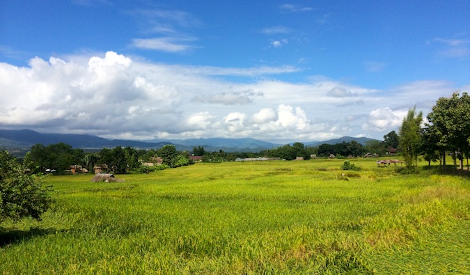 Área rural nas proximidades de Paia, Tailândia