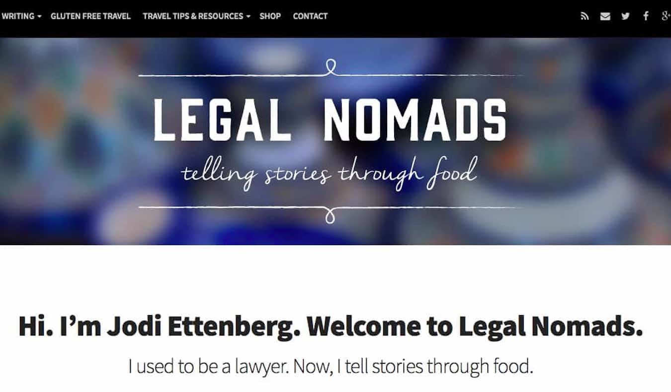 Captura de tela do blog Legal Nomads
