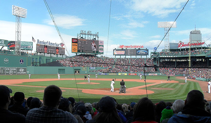 Veja a partida de beisebol em Boston