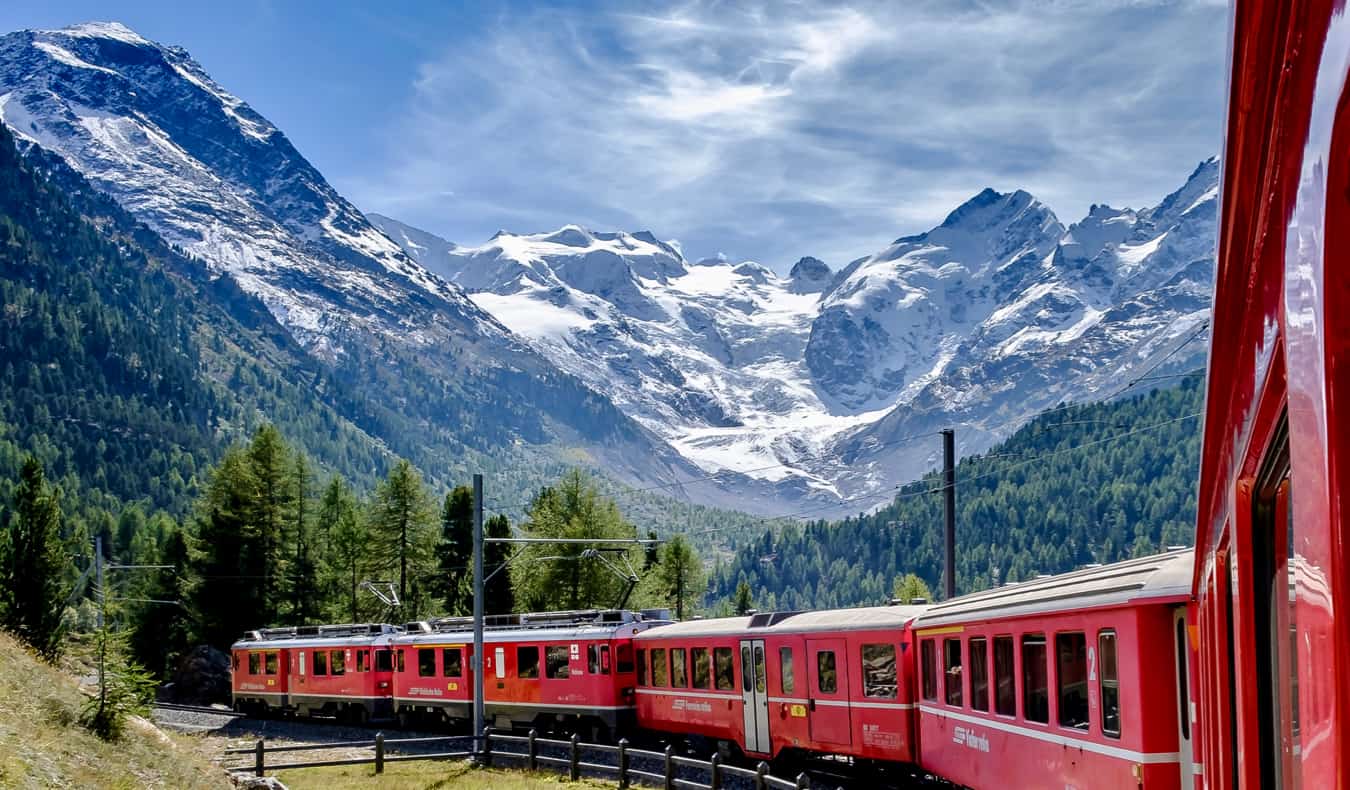 Trem de alta velocidade na Europa em velocidade na Suíça