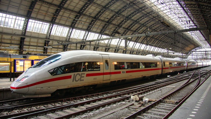 Viajando em trens na Europa com um passe Eurail