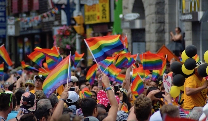 Grande celebração do Orgulho LGBTQ