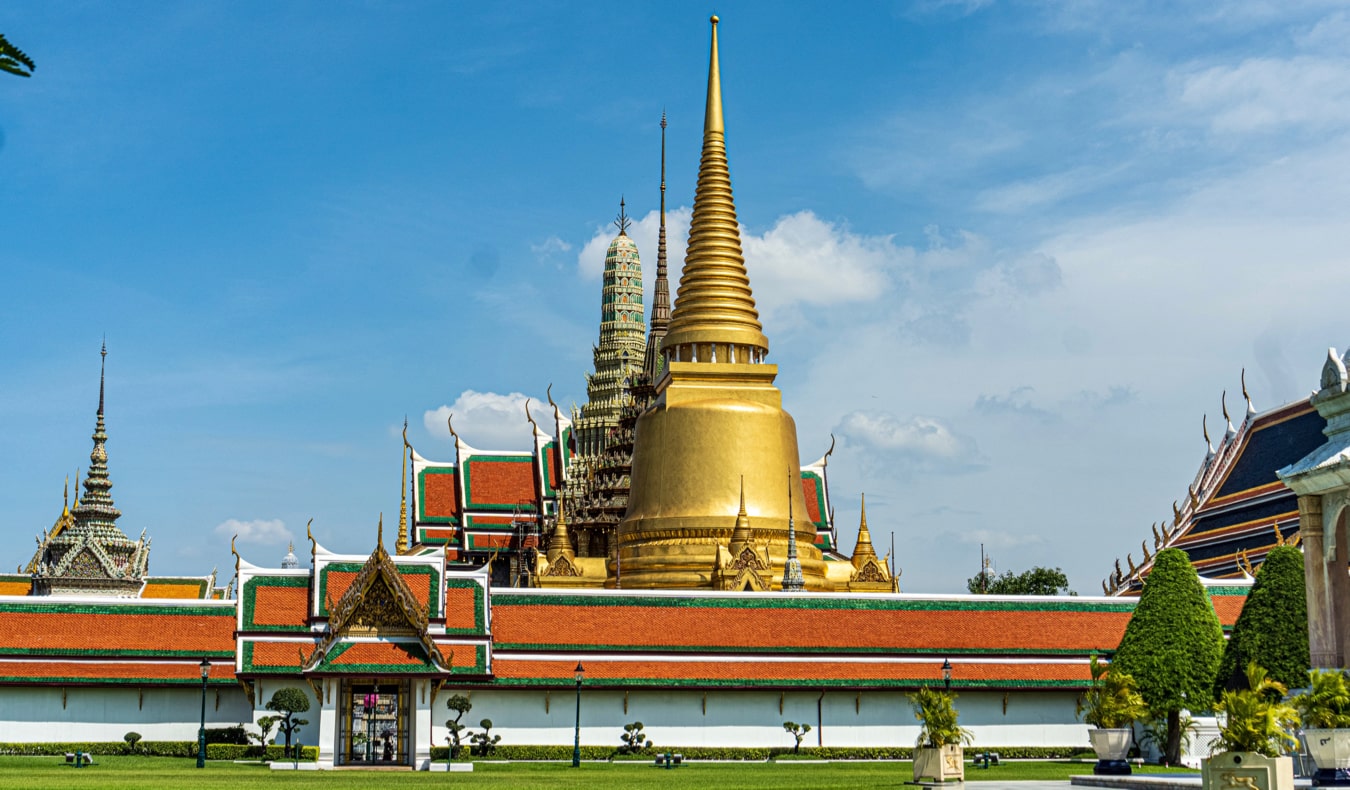 Palácio Big do Templo deslumbrante em Bangkok, Tailândia
