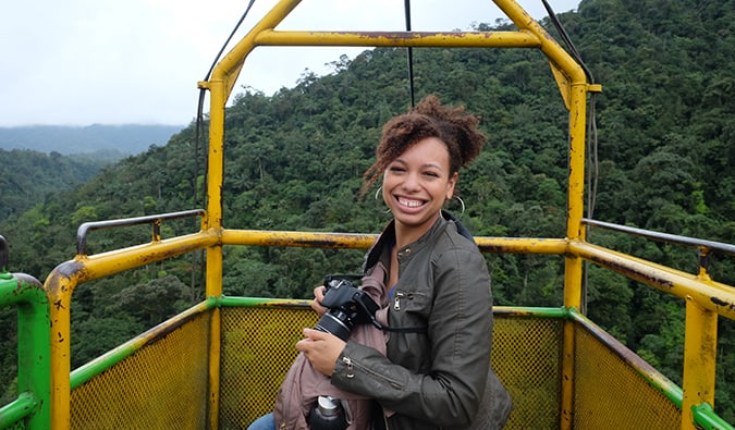 Heather, um viajante solitário, fica na América do Sul