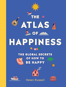 Capa do Atlas da Felicidade, Helen Russell
