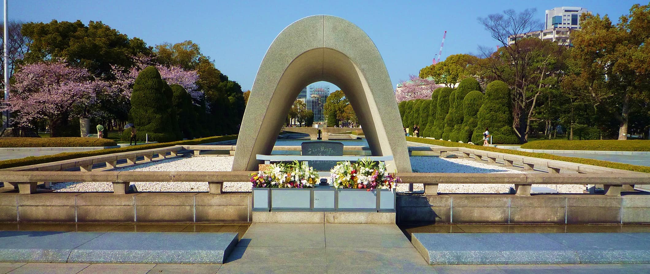 Memorial e jardim da paz em Hiroshima, Japão
