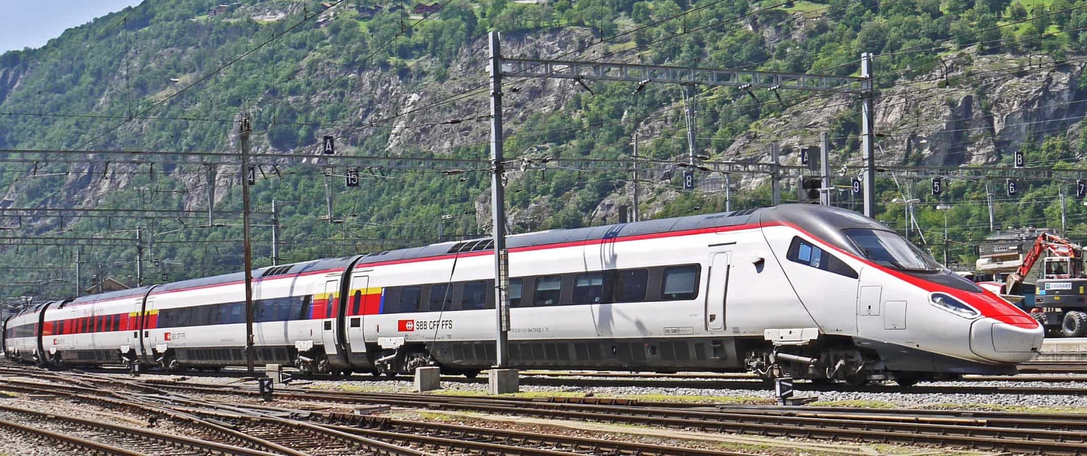 Trem de alta velocidade na Itália.