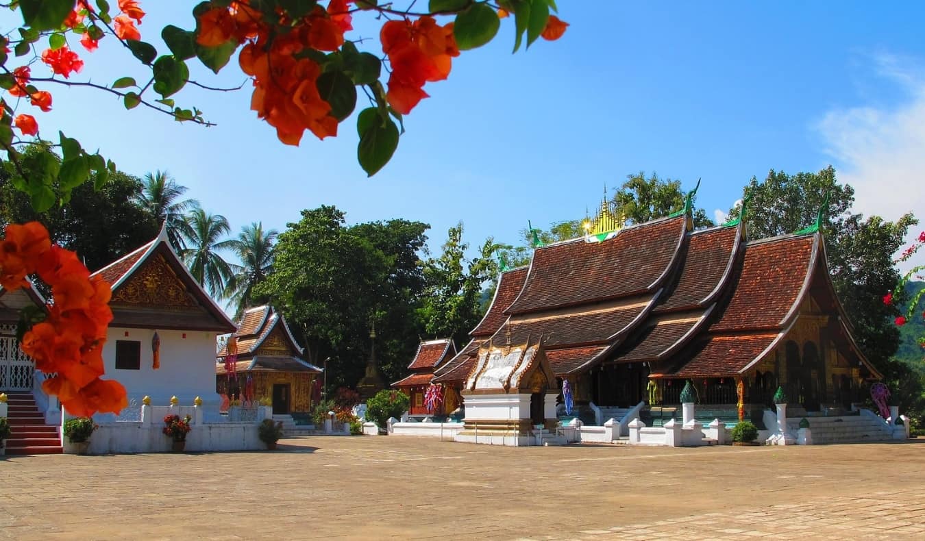 Templos budistas em Luang Prabang, Laos