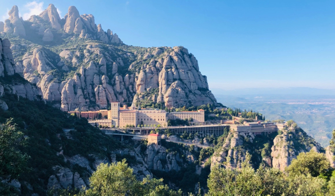 Deslumbrante montanhas de Montserrat perto de Barcelona, ​​Espanha