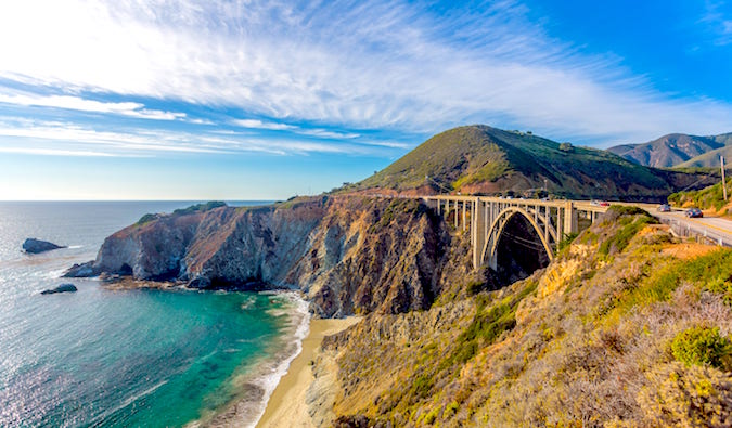 Highway da costa do Pacífico na Califórnia, autor Lawrence Nora