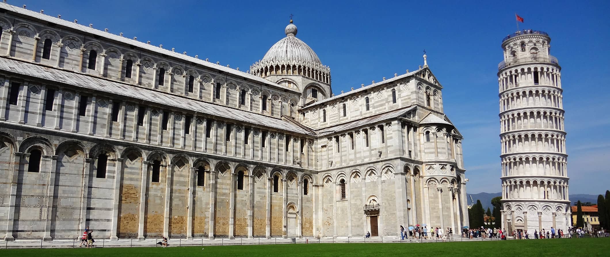 Famosa Torre Inclinada de Pisa em Pisa, Itália