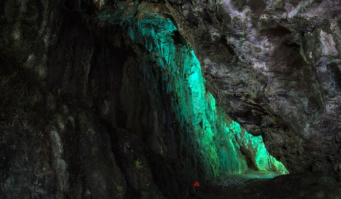 Entrada para a caverna SMU - Durnes, Escócia