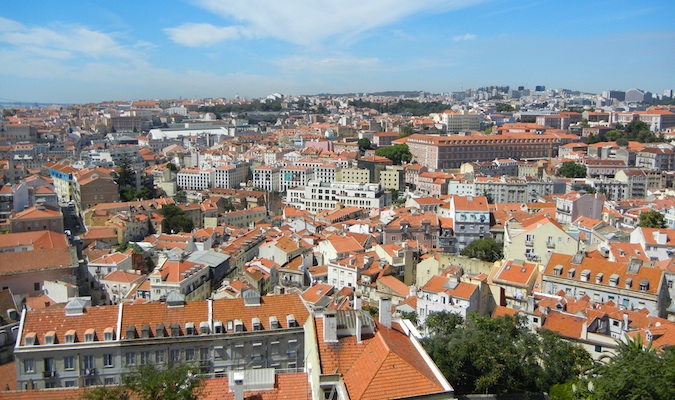 Paisagem da cidade de Lisboa, Portugal
