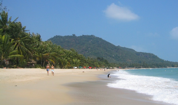 Lindas praias da ilha de Samui na Tailândia