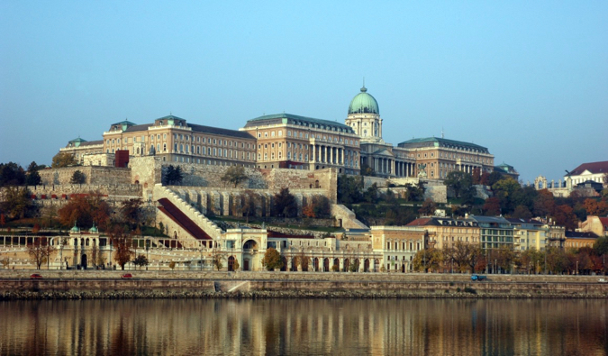 Castelo de Buda, às margens do Danúbio, em Budapeste, Hungria