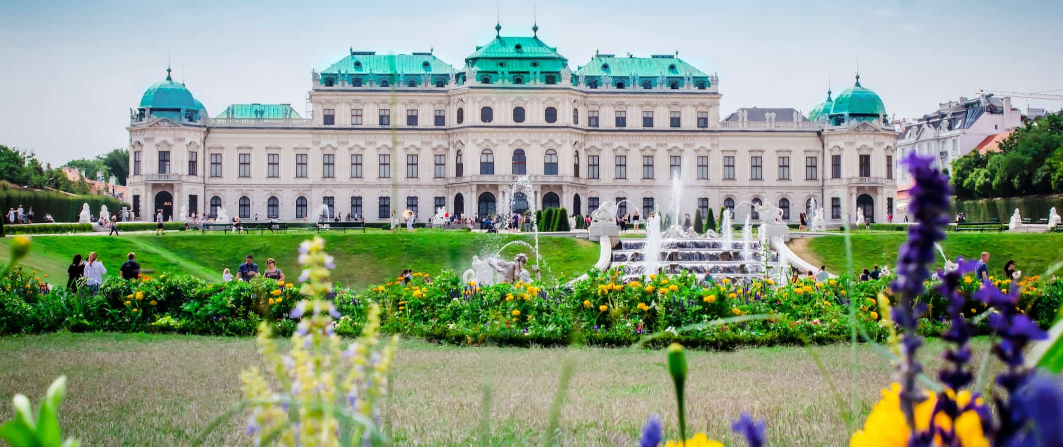 Palácio icônico e histórico de Belvedere em Viena, Áustria
