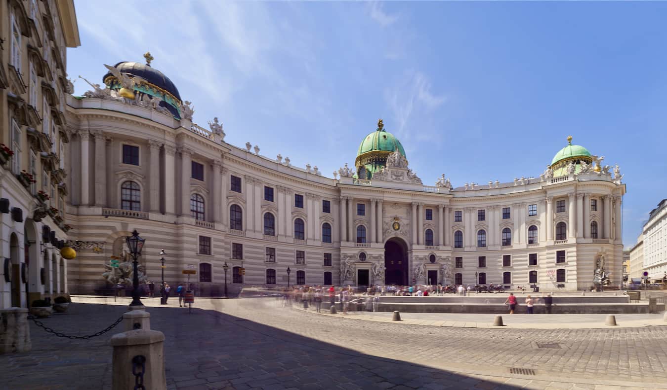 Palácio de Hofburg na parte histórica de Viena, Áustria